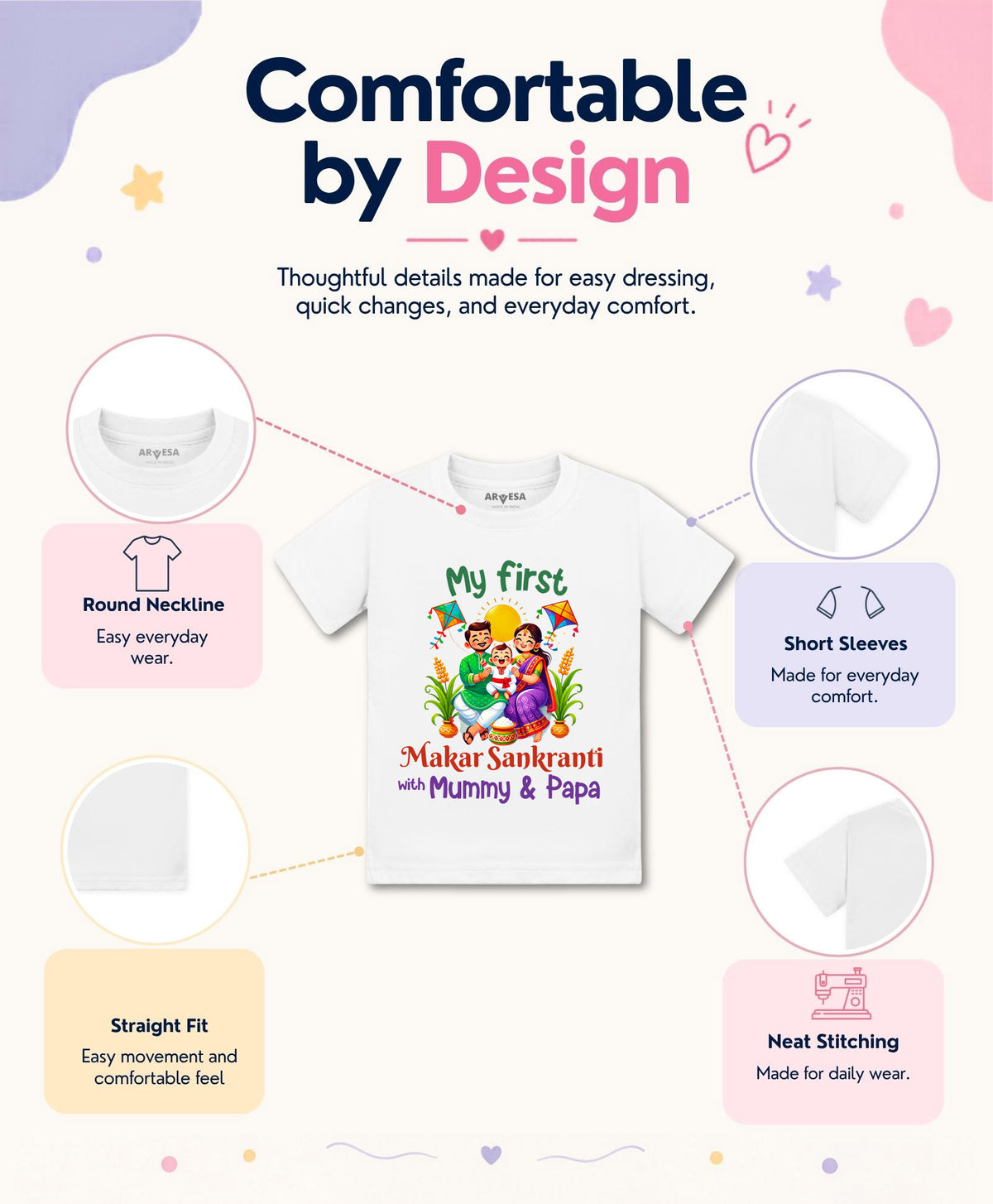 No | My First Makar sankranti - T-shirt