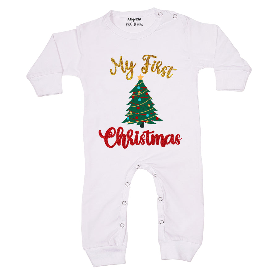 Arvesa Glitter G19 My First Christmas Baby Outfit.